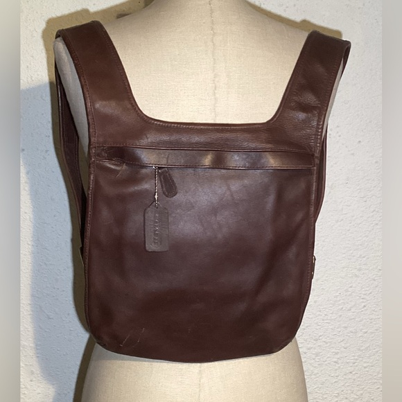Coach vintage brown leather Hippie Slim Backpack - Picture 1 of 7